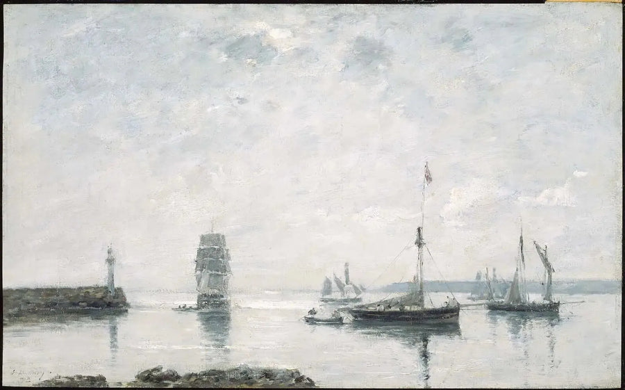 Entrée du port - Eugène Boudin