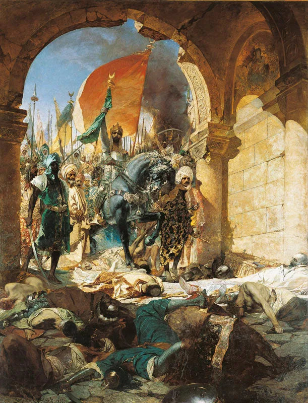 Entrée du sultan Mehmet II à Constantinople le 29 mai 1453 - Jean-Joseph Benjamin-Constant image 1 reproduction artisanale de tableau