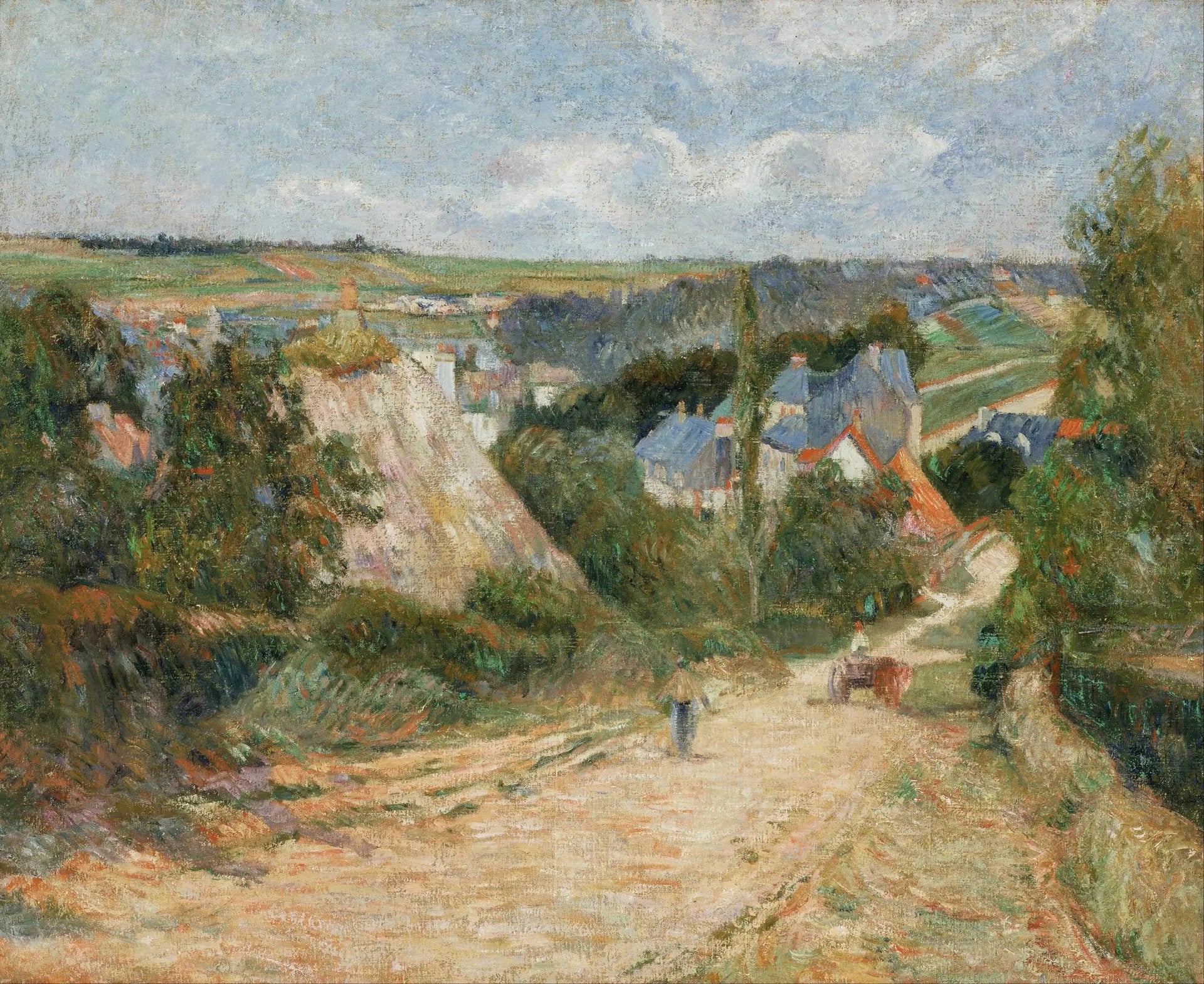 Entrée du village d'Osny - Paul Gauguin image 1 copie de tableau peinte à la main