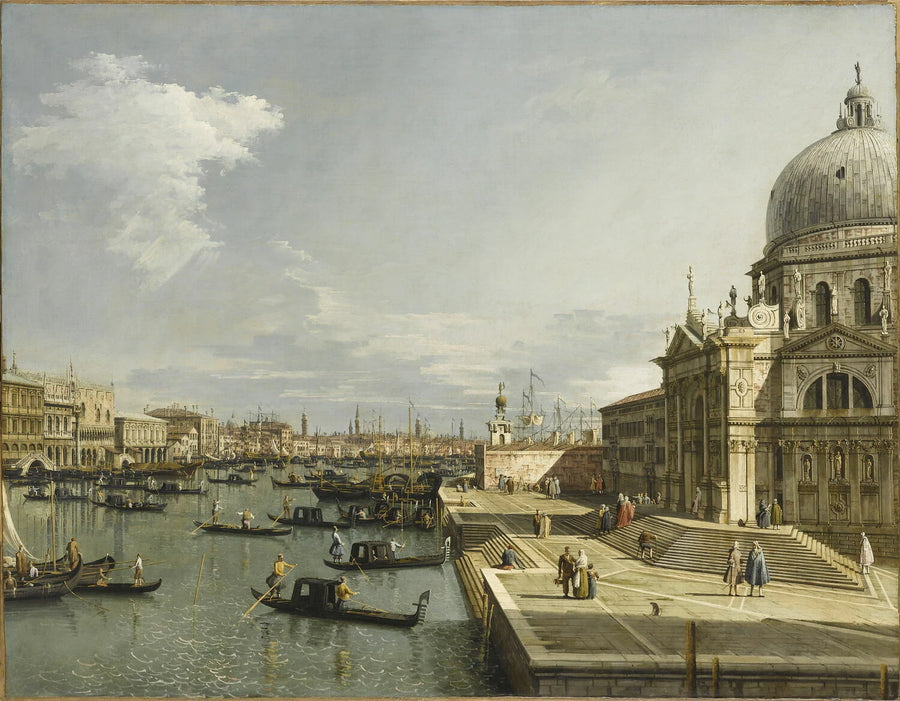L'entrée du Grand Canal et l'église de la Salute - Bernardo Bellotto