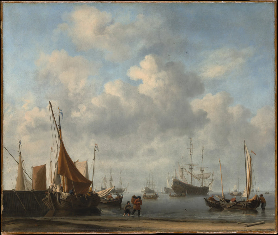 Entrée d'un port hollandais - Willem van de Velde II