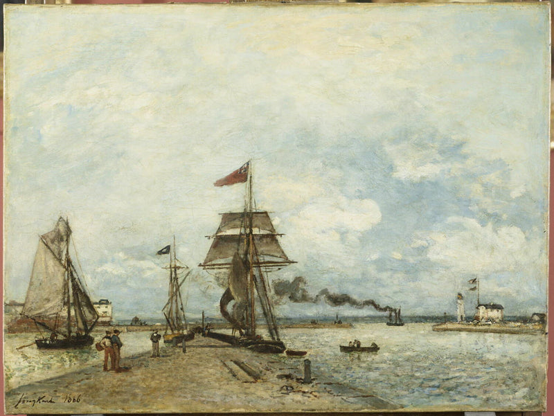 Entree du port de Honfleur - Johan Barthold Jongkind
