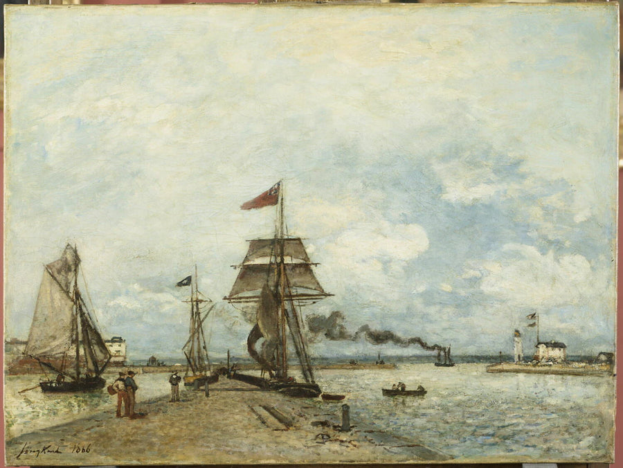 Entree du port de Honfleur - Johan Barthold Jongkind