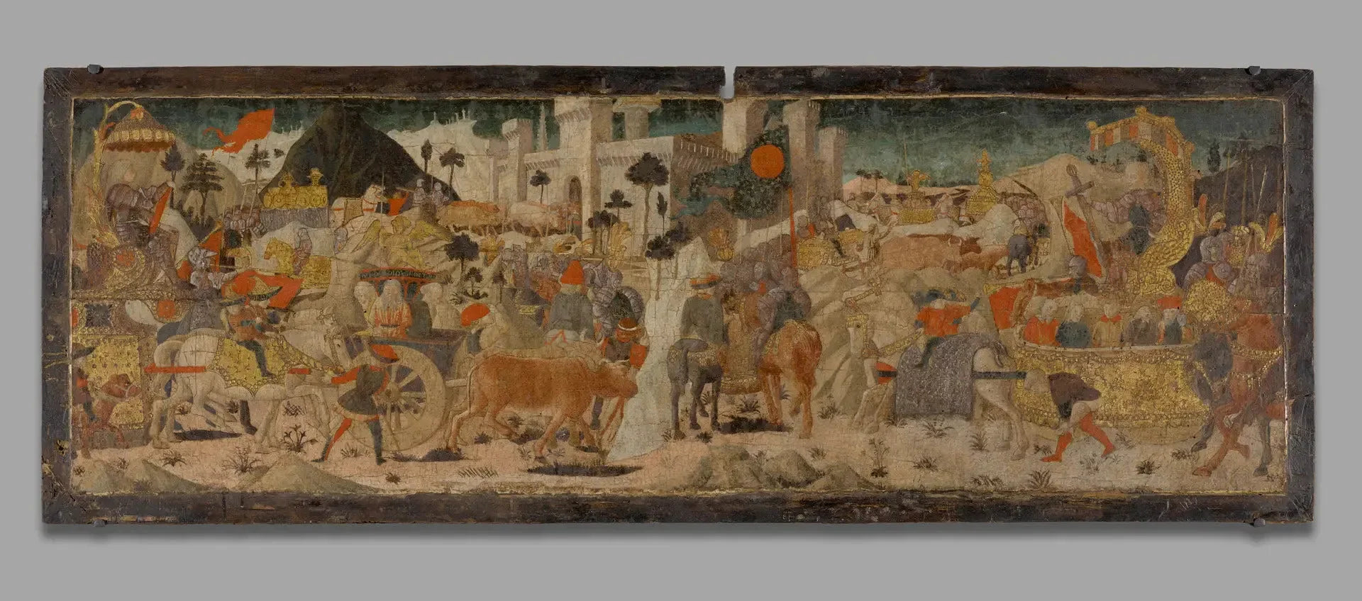 Entrée triomphale à Rome de Titus et Vespasien - Paolo Uccello image 1 tableau peint à l’huile sur toile