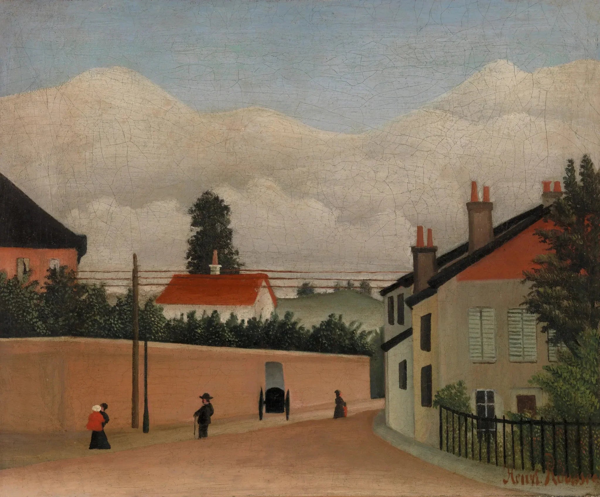 Environs de Paris - Henri Rousseau image 1 reproduction artisanale de tableau