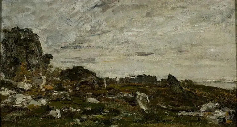 Environs de Plougastel - Eugène Boudin image 1 reproduction artisanale de tableau