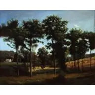 Environs de Ville-d'Avray - Jean-Baptiste Camille Corot image 1 reproduction artisanale de tableau