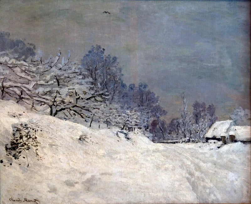 Environs de Honfleur, neige W79 – Claude Monet