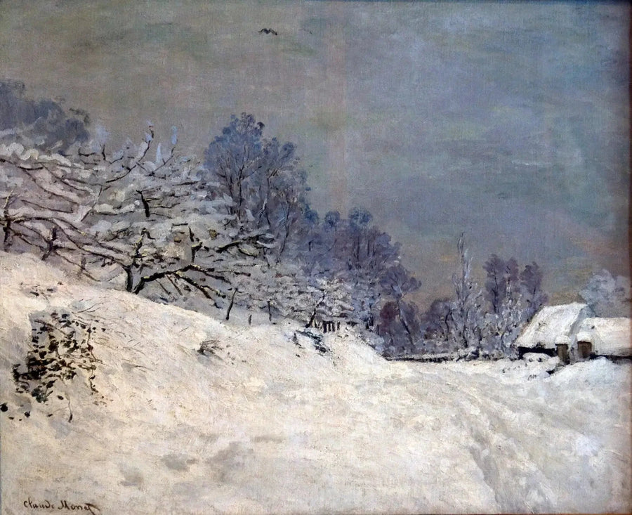 Environs de Honfleur, neige W79 – Claude Monet