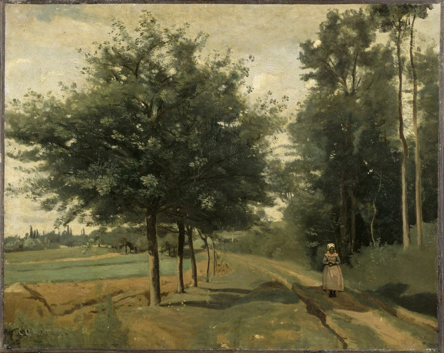 Environs de Mortain. Chemin bordé à gauche par des Pommiers, dit aussi Le sentier le long du bois - Jean-Baptiste Camille Corot