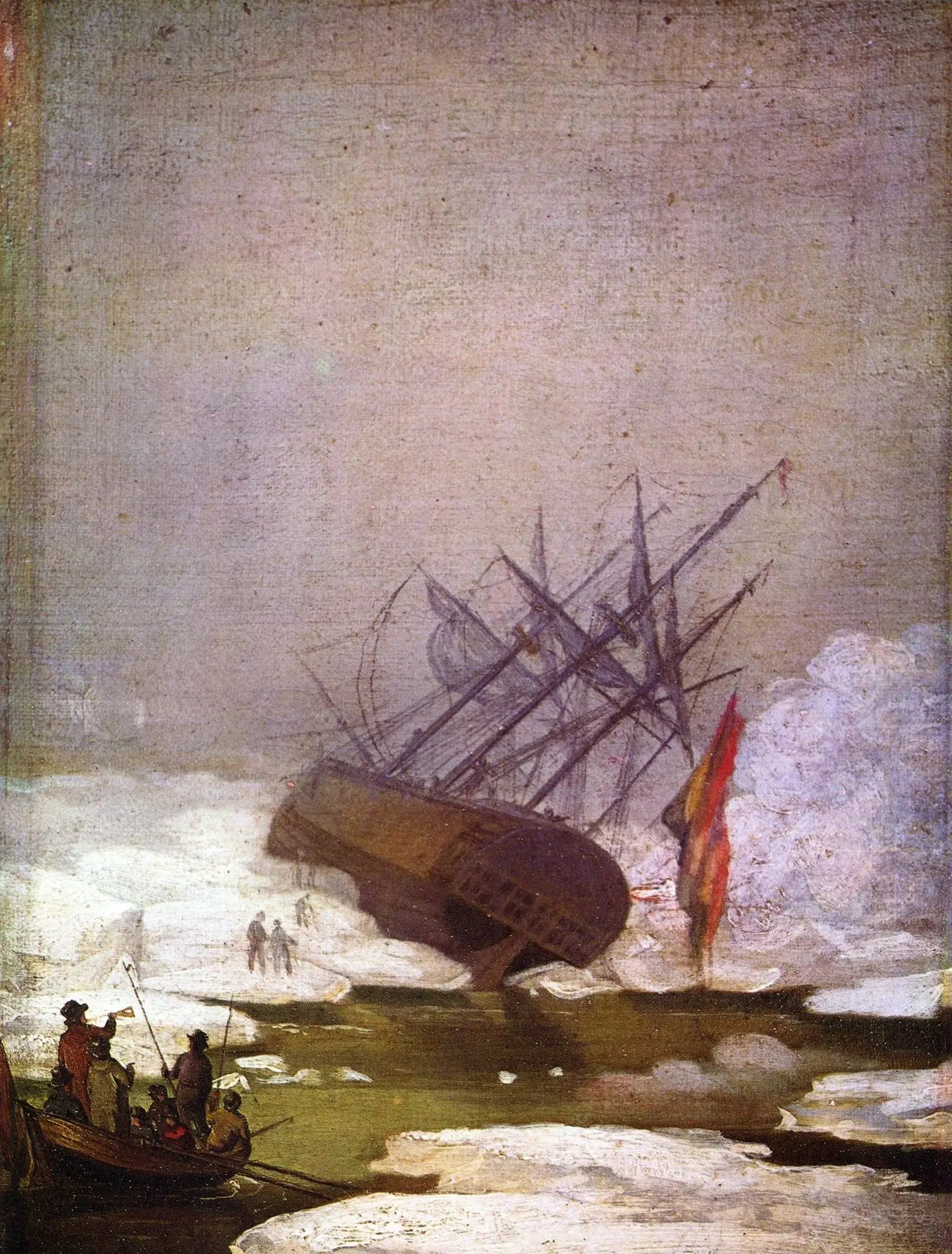 Épave dans la mer de glaces - Caspar David Friedrich image 1 reproduction d’œuvre d’art à l’huile