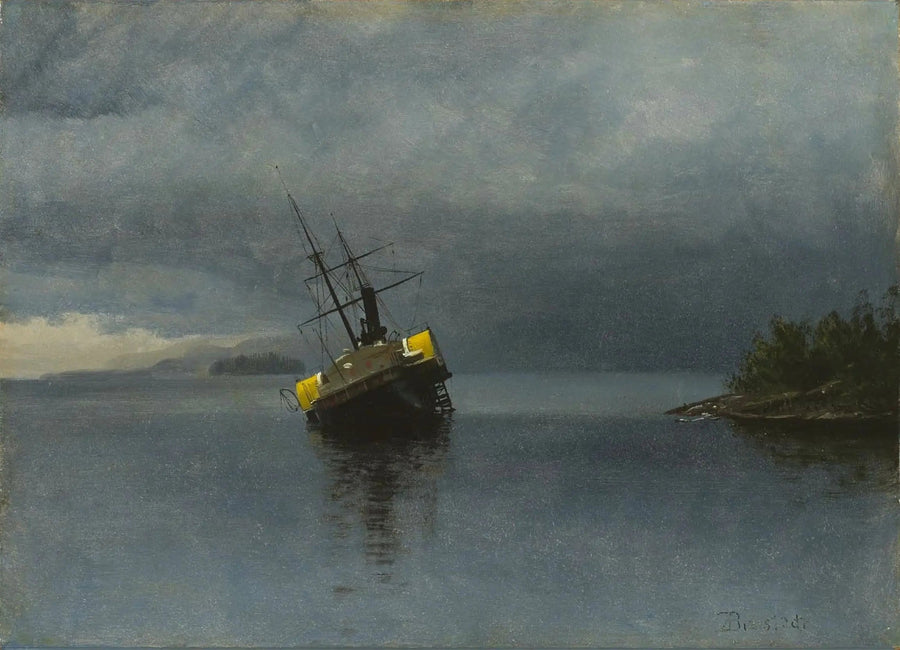 Épave de l'Ancon dans la baie de Loring, en Alaska - Albert Bierstadt