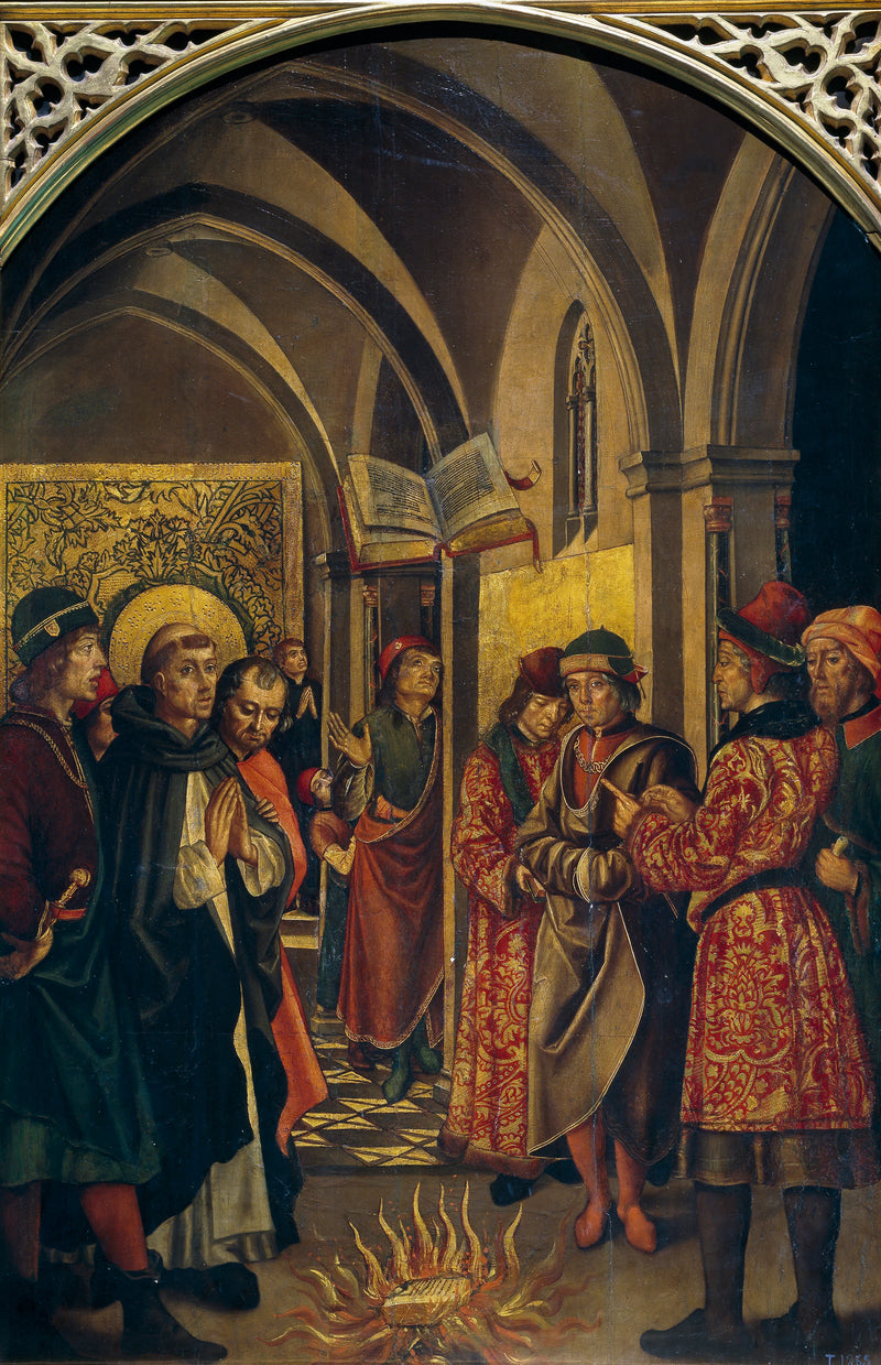 L'épreuve du feu (Saint Dominique et les Albigeois) - Pedro Berruguete