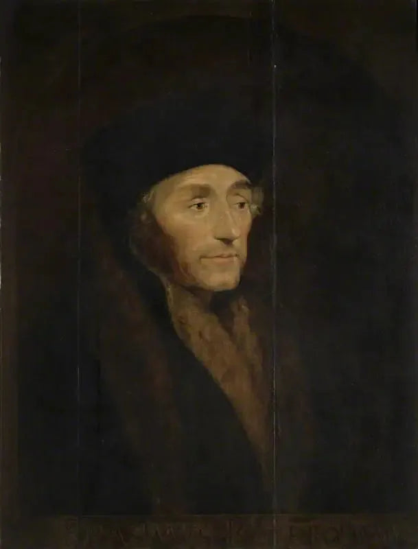 Erasmus of Rotterdam (1466–1536), Humanist and Theologian - Hans Holbein le Jeune image 1 tableau peint à l’huile sur toile