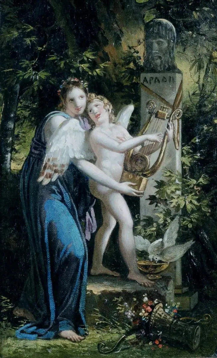 Érato et l'Amour - Charles Meynier