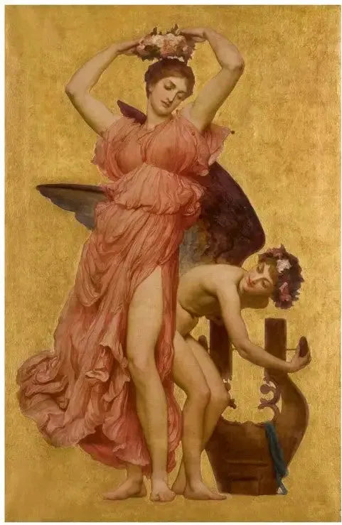 Érato - Frederic Leighton image 1 tableau peint à l’huile sur toile