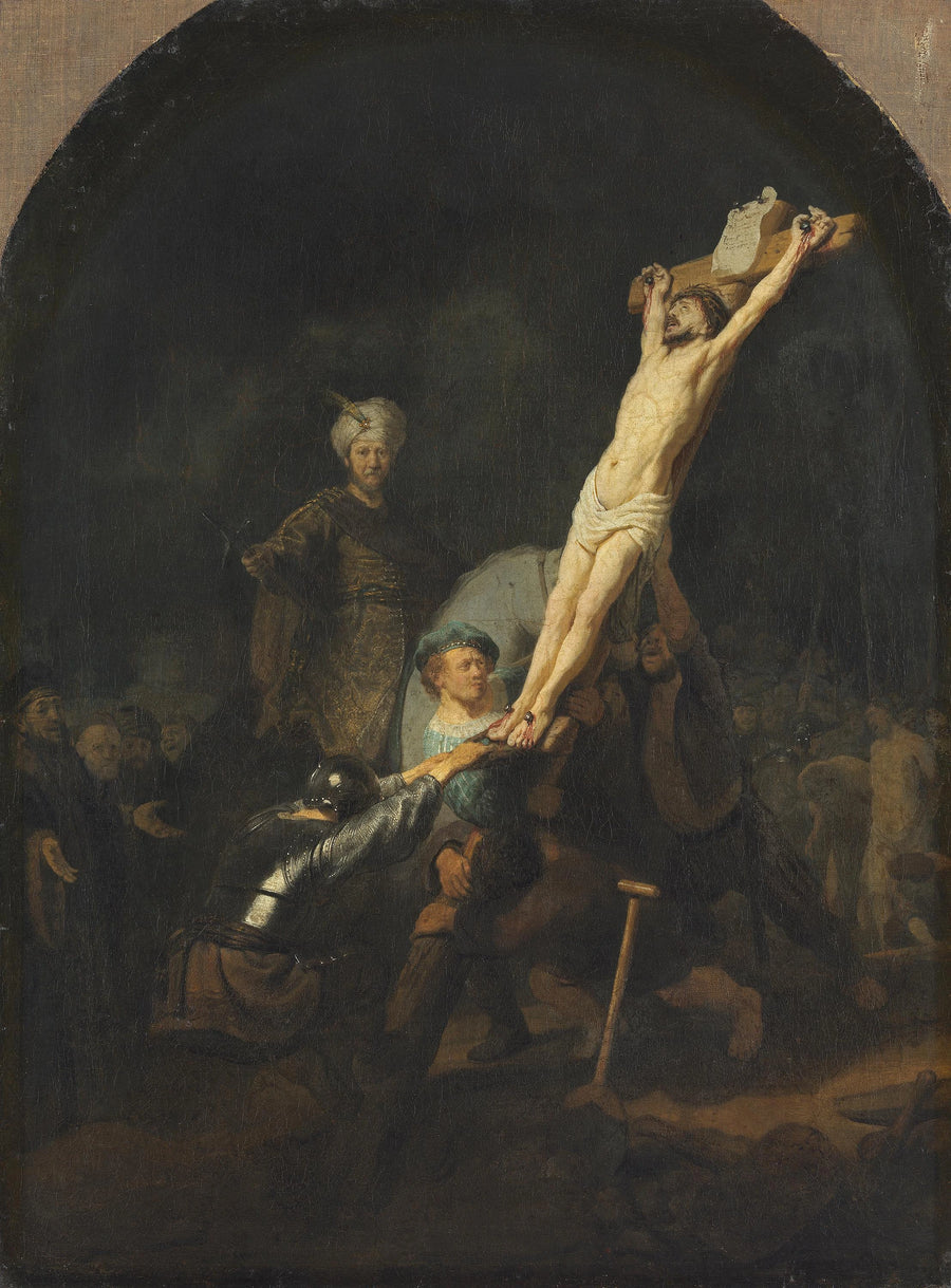 L’Érection de la croix – Rembrandt, vers 1633