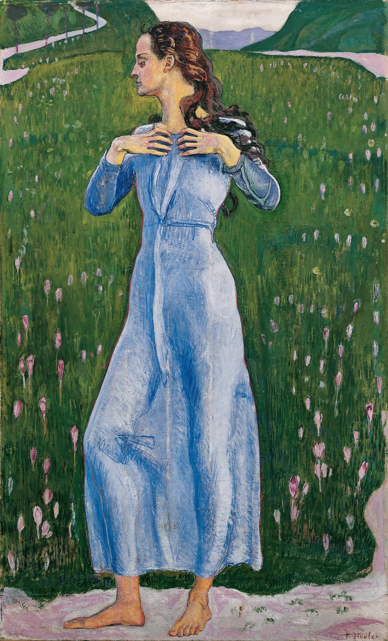 Ergriffenheit - Ferdinand Hodler image 1 reproduction de peinture à l’huile