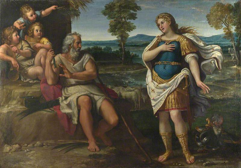 Erminia se réfugie chez les bergers - Annibale Carracci image 1 reproduction réalisée par Alpha Reproduction