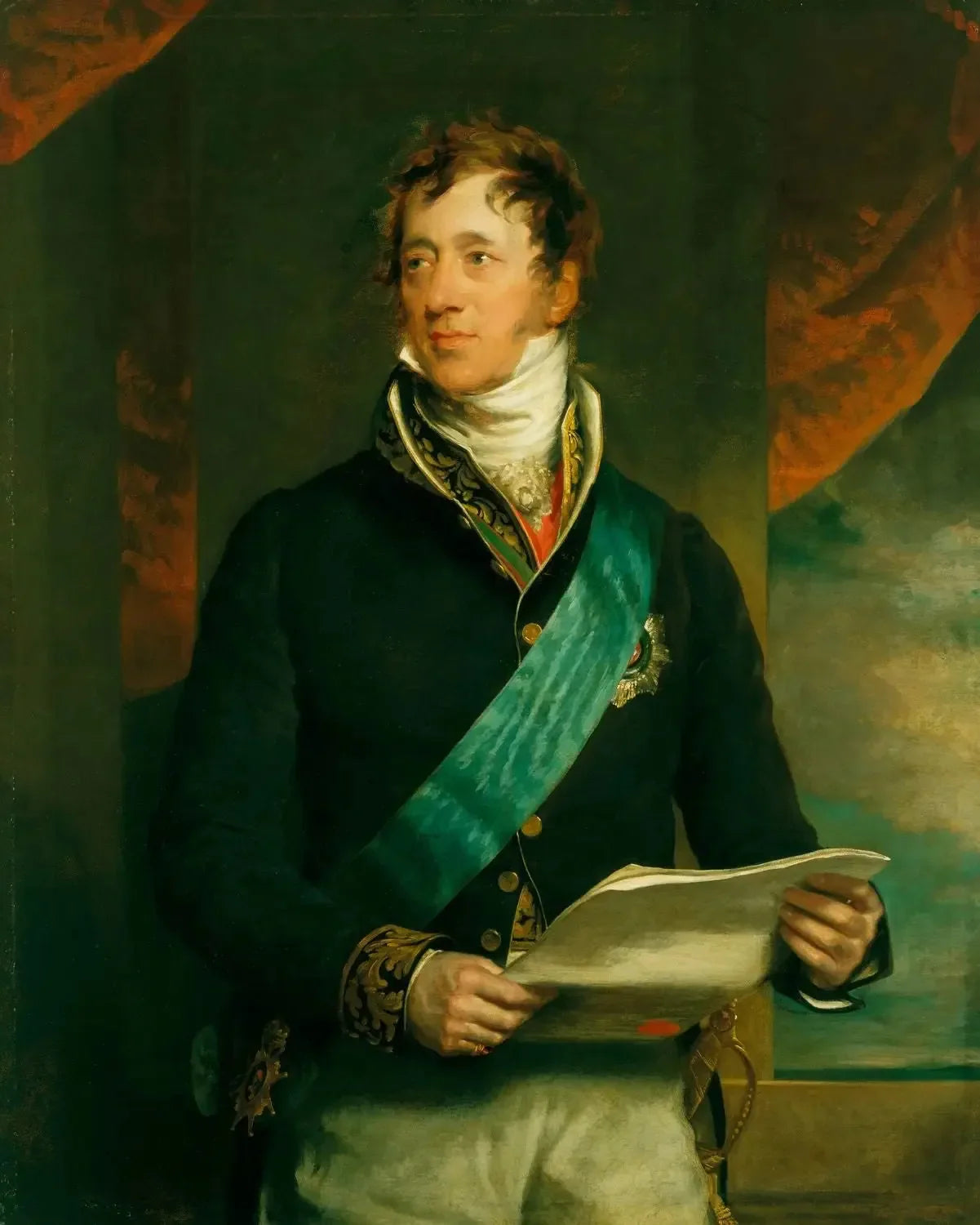 Ernest Frédéric, comte de Münster (1766-1839) - Thomas Lawrence image 1 tableau peint à l’huile sur toile