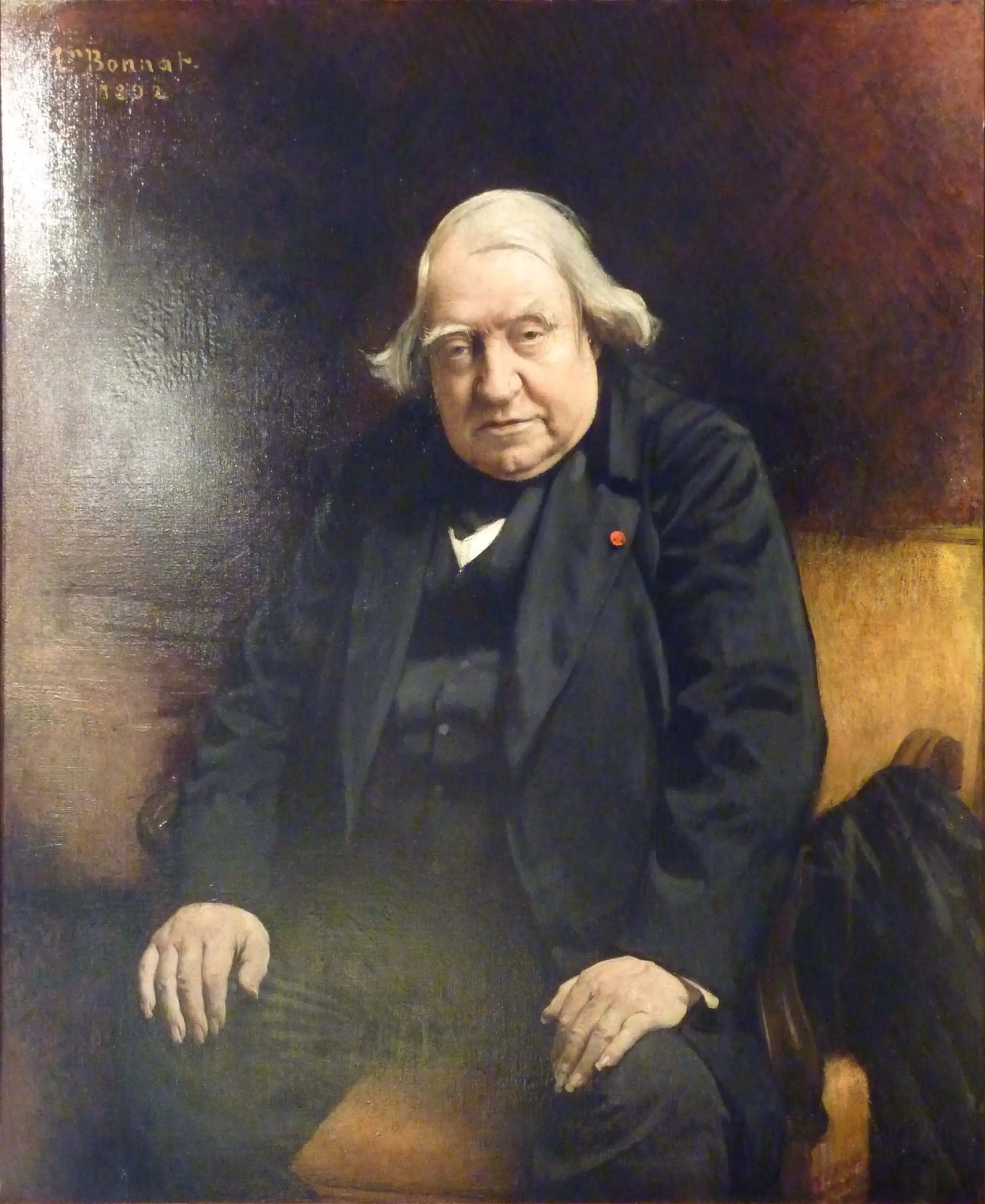 Ernest Renan - Léon Bonnat image 1 copie peinte à la main à l’huile