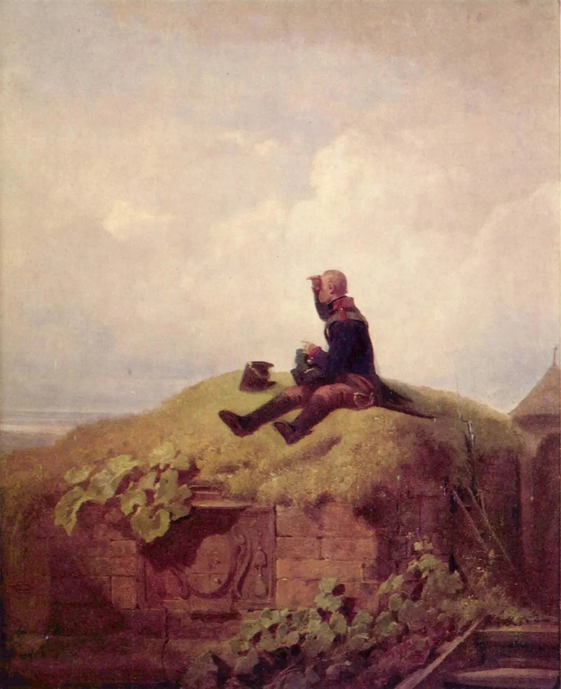 Es war einmal (Der strickende Vorposten) - Carl Spitzweg