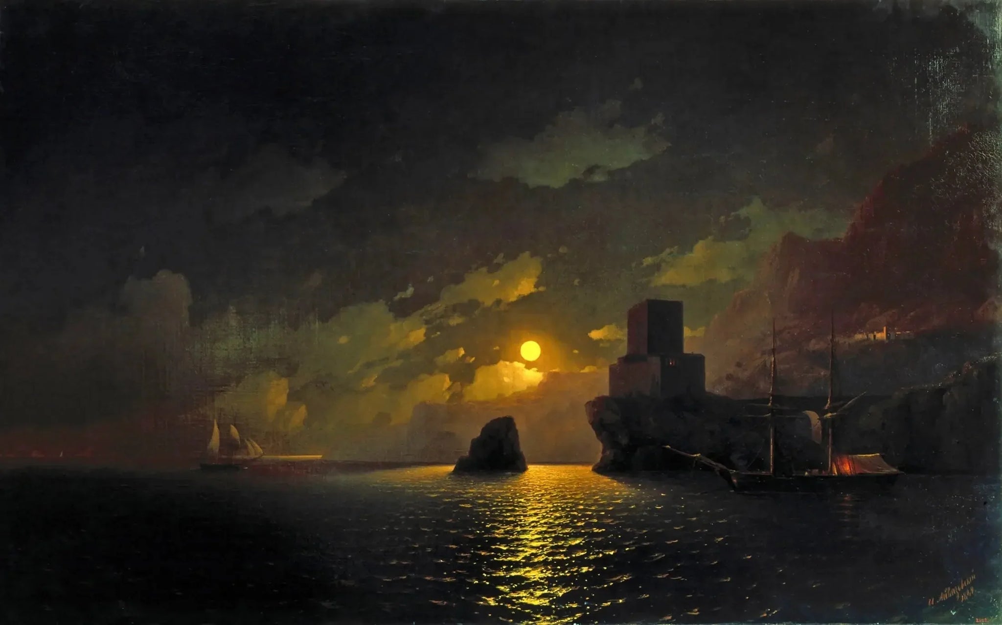 Escadron russe à la rade de Sébastopol - Ivan Aïvazovski image 1 reproduction artisanale de tableau