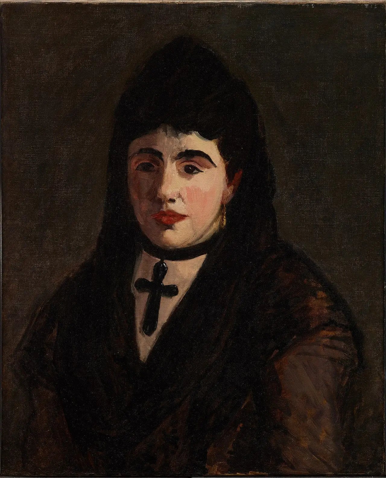 Espagnole à la Croix Noire - Édouard Manet image 1 reproduction de peinture à l’huile