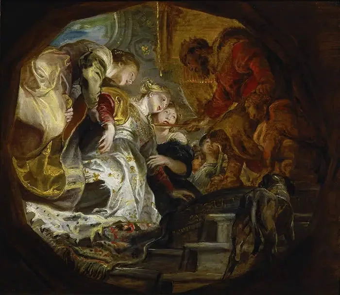 Esther devant Assuérus - Peter Paul Rubens image 1 tableau peint à l’huile sur toile