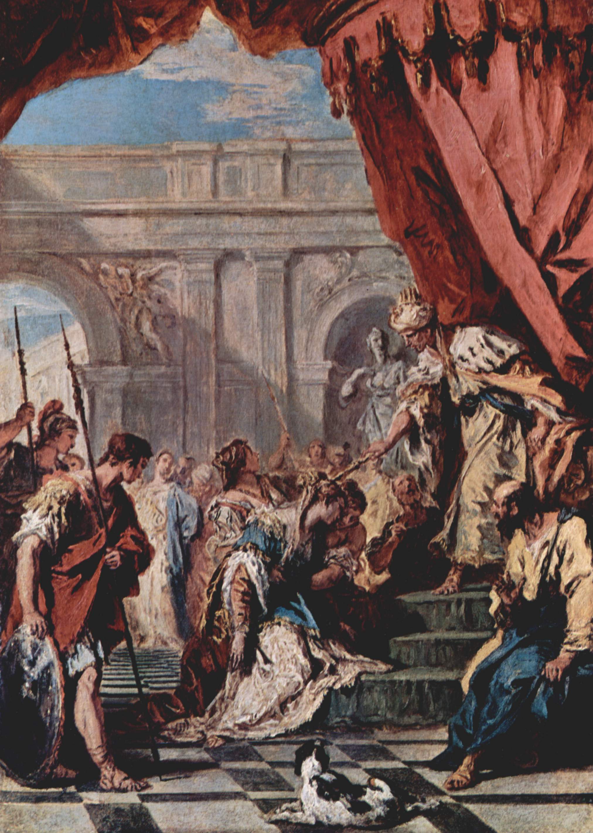 Esther devant Assuérus - Sebastiano Ricci image 1 reproduction de peinture à l’huile