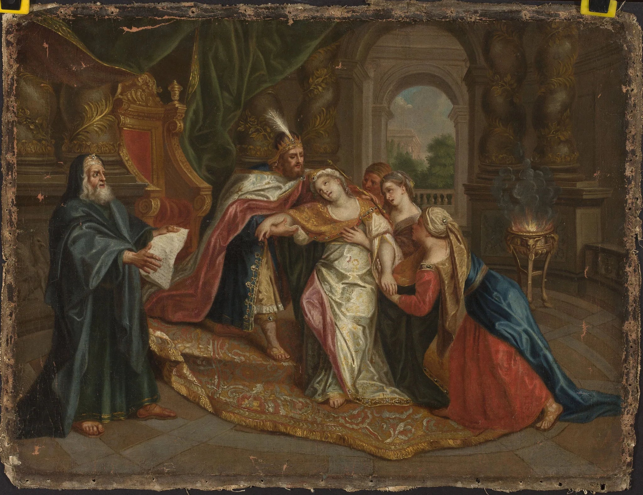 Esther et Assuérus - Antoine Coypel image 1 tableau peint à l’huile sur toile