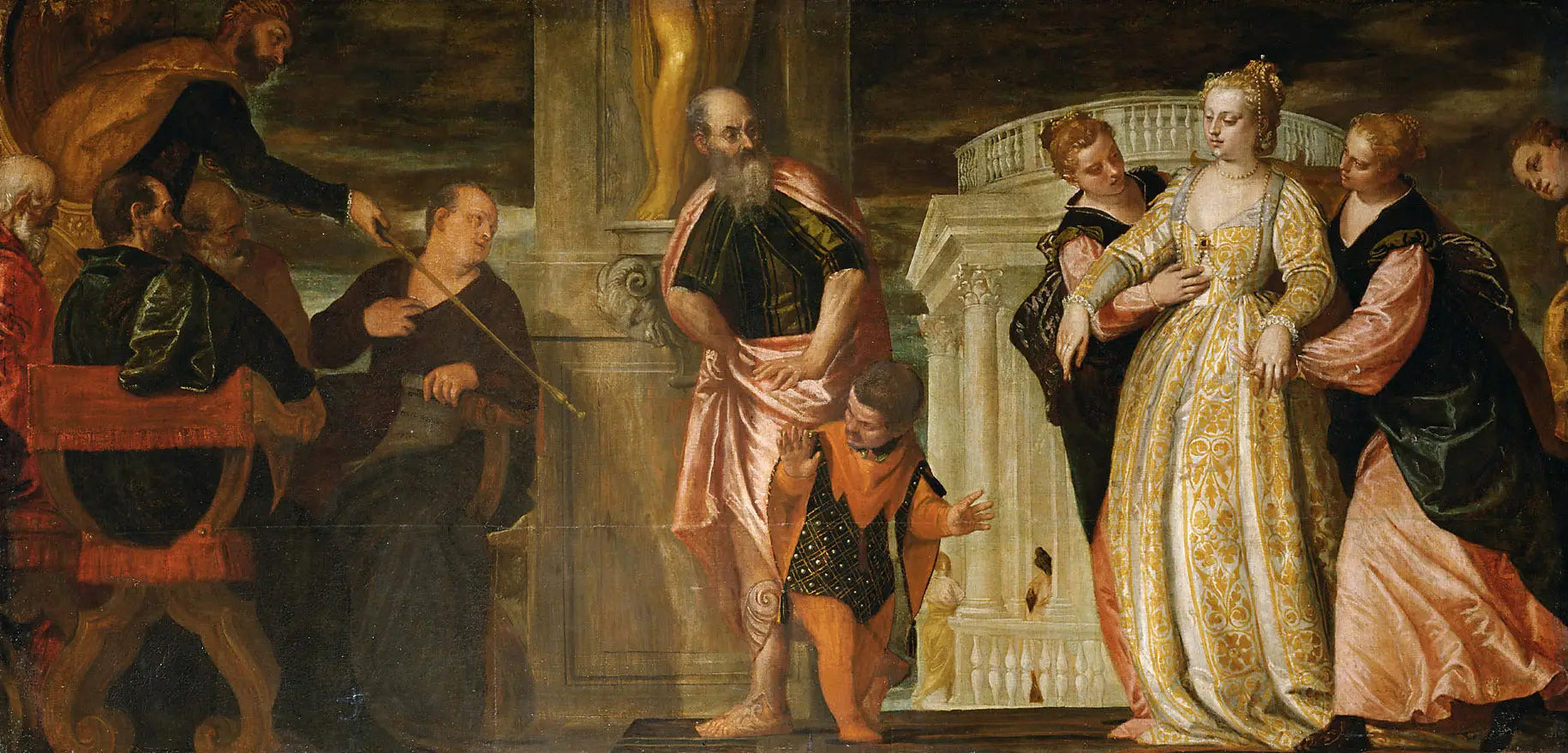 Esther vor Ahasver - Paul Véronèse image 1 tableau peint à l’huile sur toile