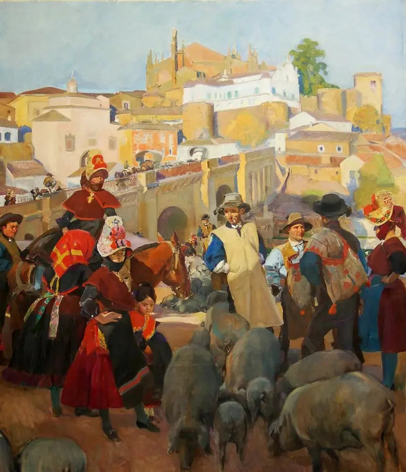 Estrémadure, le Marché - Joaquín Sorolla