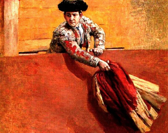 Estudio de torero para la vara rota. - Arturo Michelena
