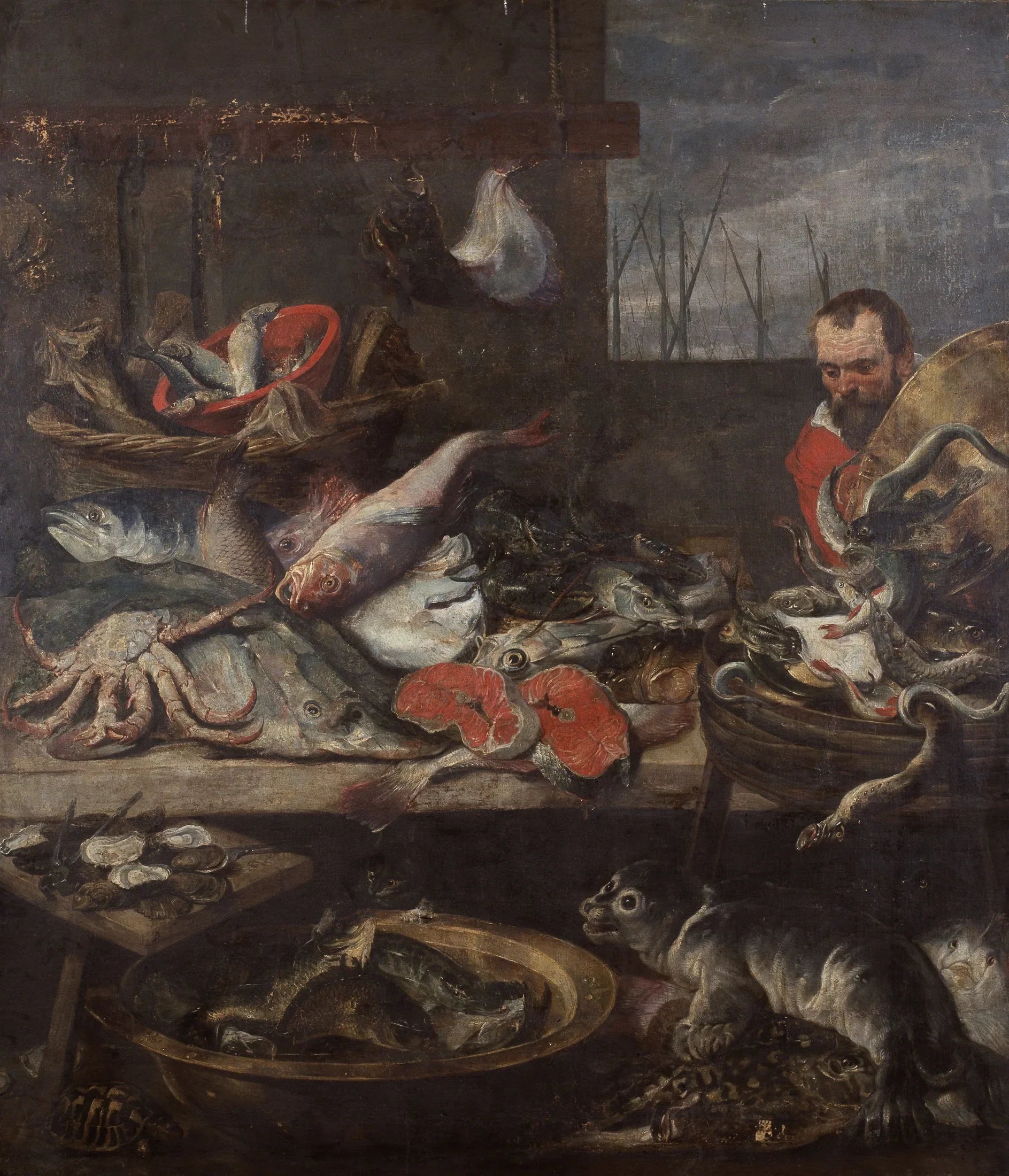Étalage d’un poissonnier - Frans Snyders image 1 copie de tableau peinte à la main