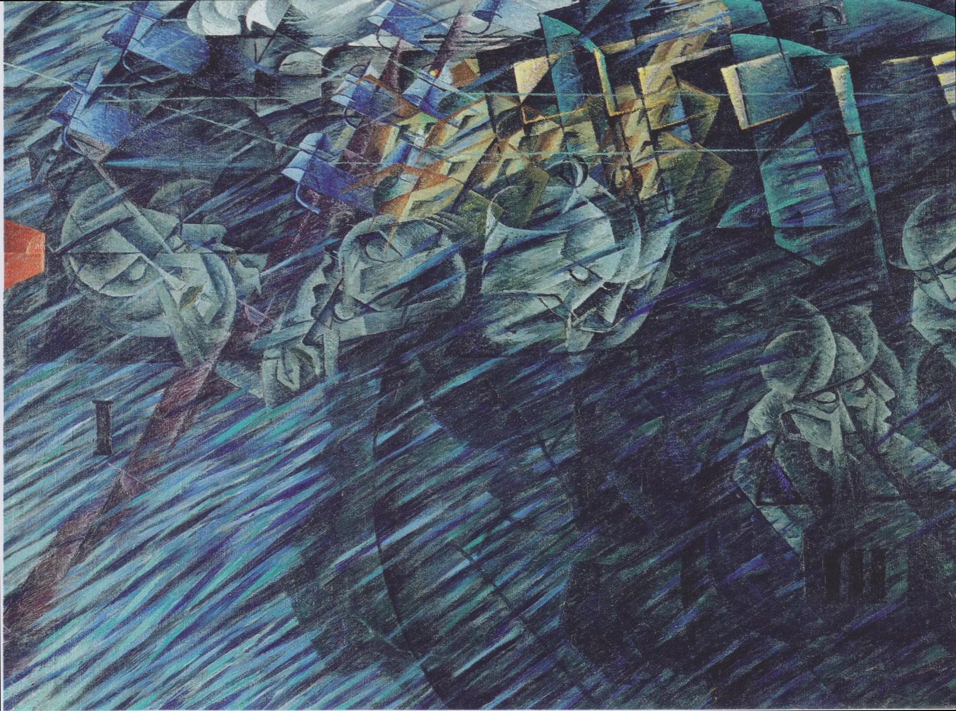 États d'âme II : Ceux qui partent - Umberto Boccioni image 1 reproduction artisanale de tableau