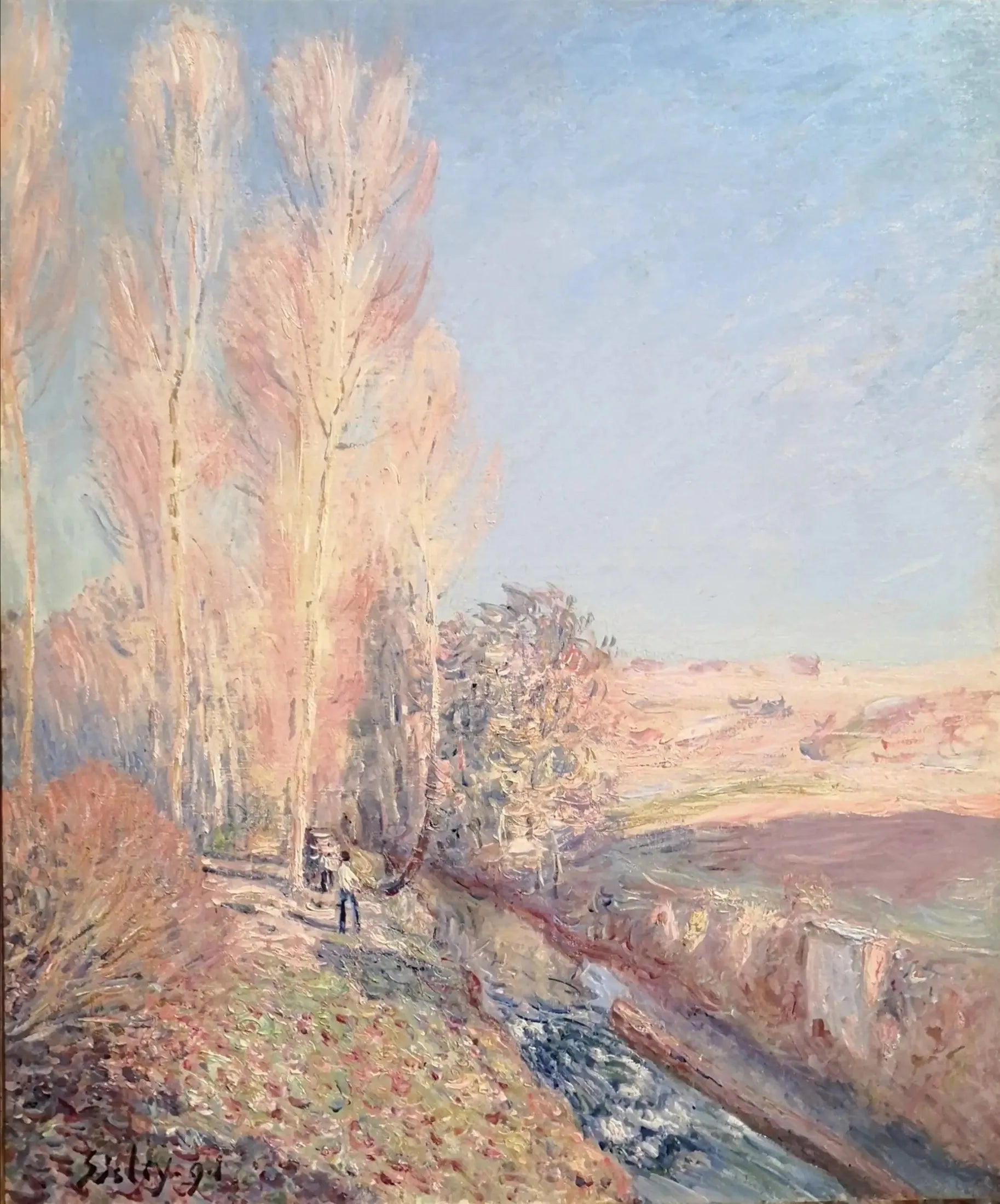 Été de la Saint-Martin, environs de Moret-sur-Loing - Alfred Sisley image 1 reproduction de peinture à l’huile