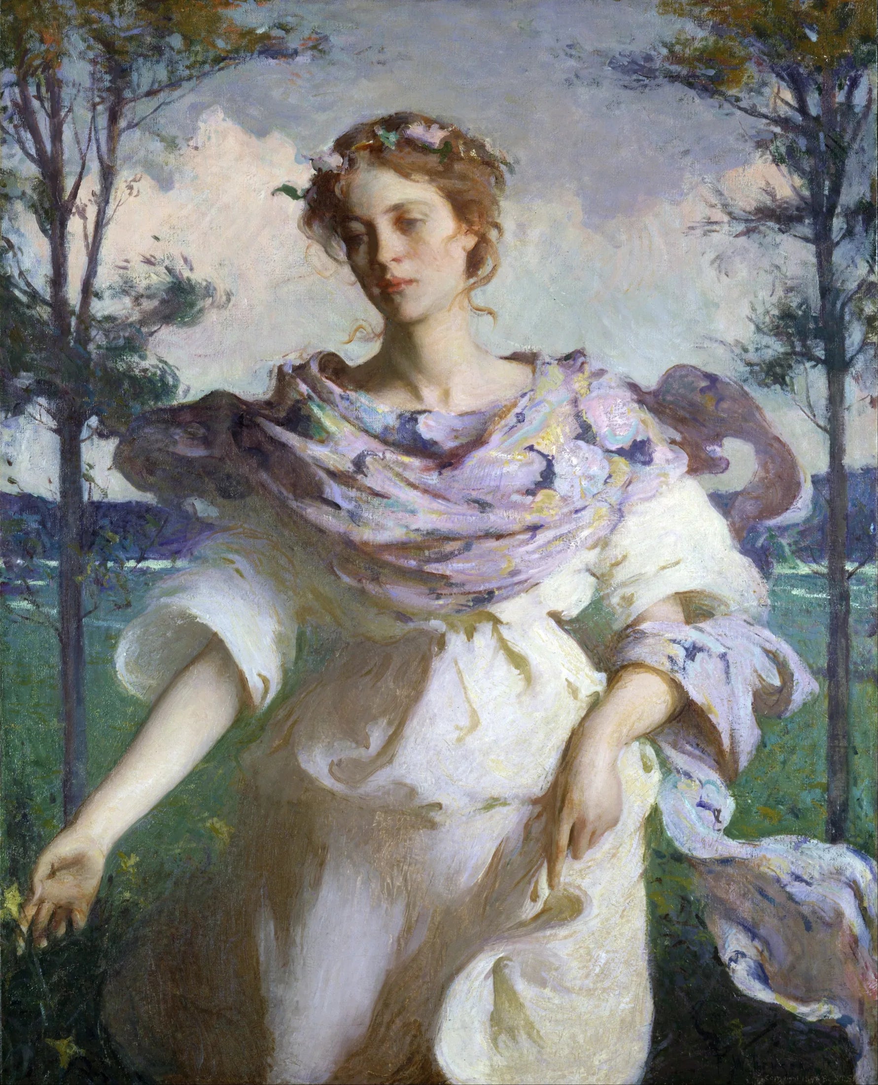 Été - Frank Weston Benson image 1 copie peinte à la main à l’huile