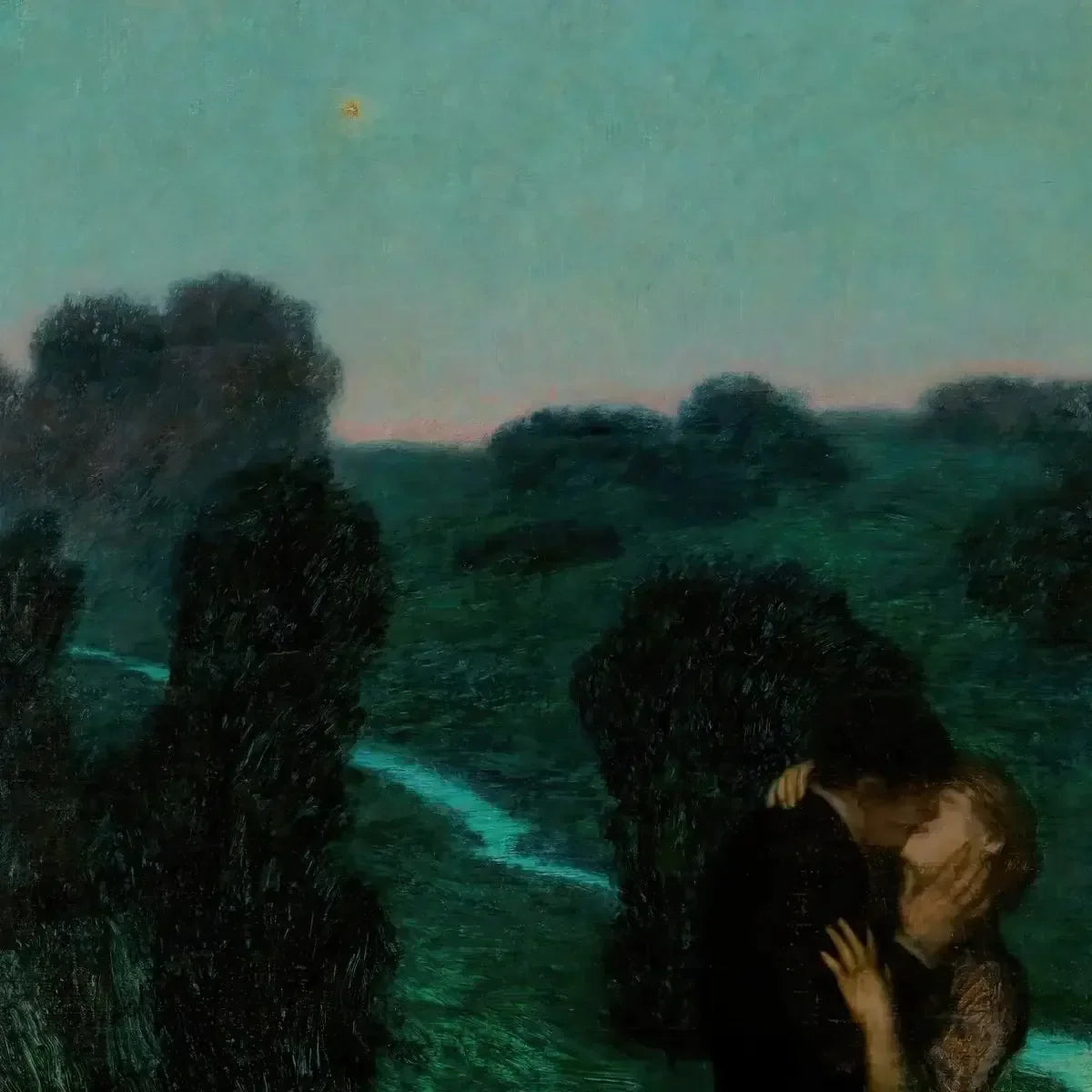 Étoile du Soir - Franz Von Stuck image 1 tableau peint à l’huile sur toile