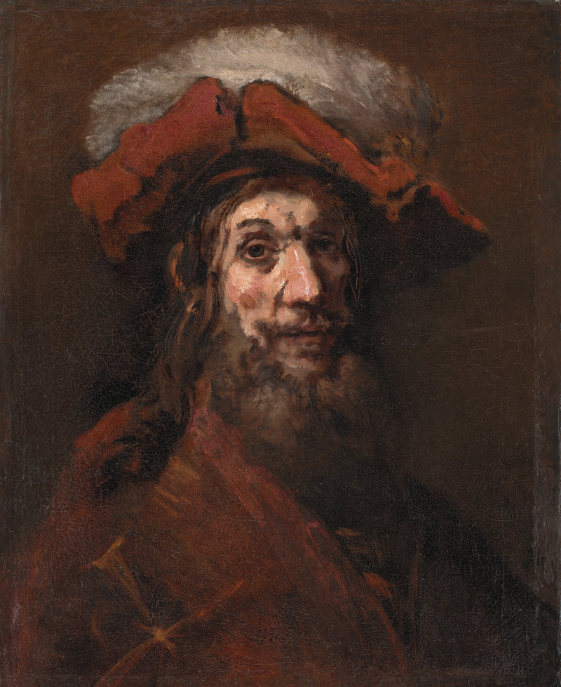 Étude pour Le Chevalier au faucon – Rembrandt, 1659–1661