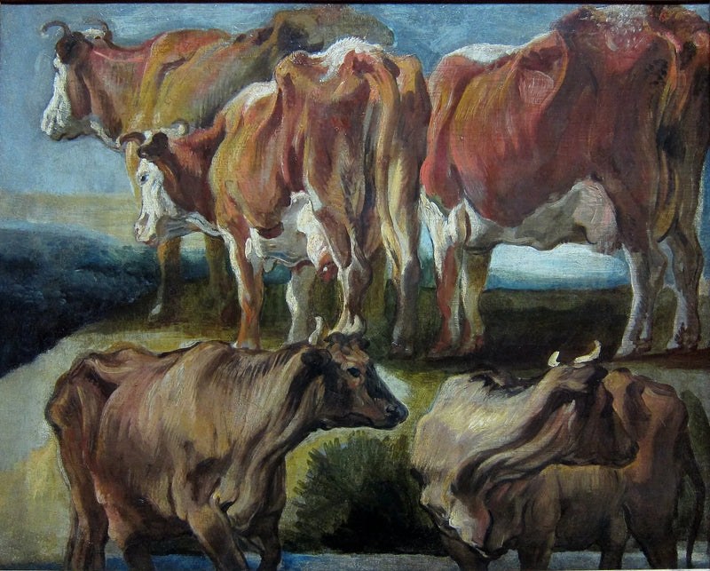Étude de cinq vaches - Jacob Jordaens