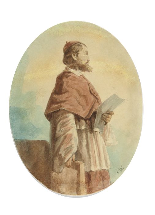 Étude de costumes - Victor Meirelles image 1 tableau peint à l’huile sur toile