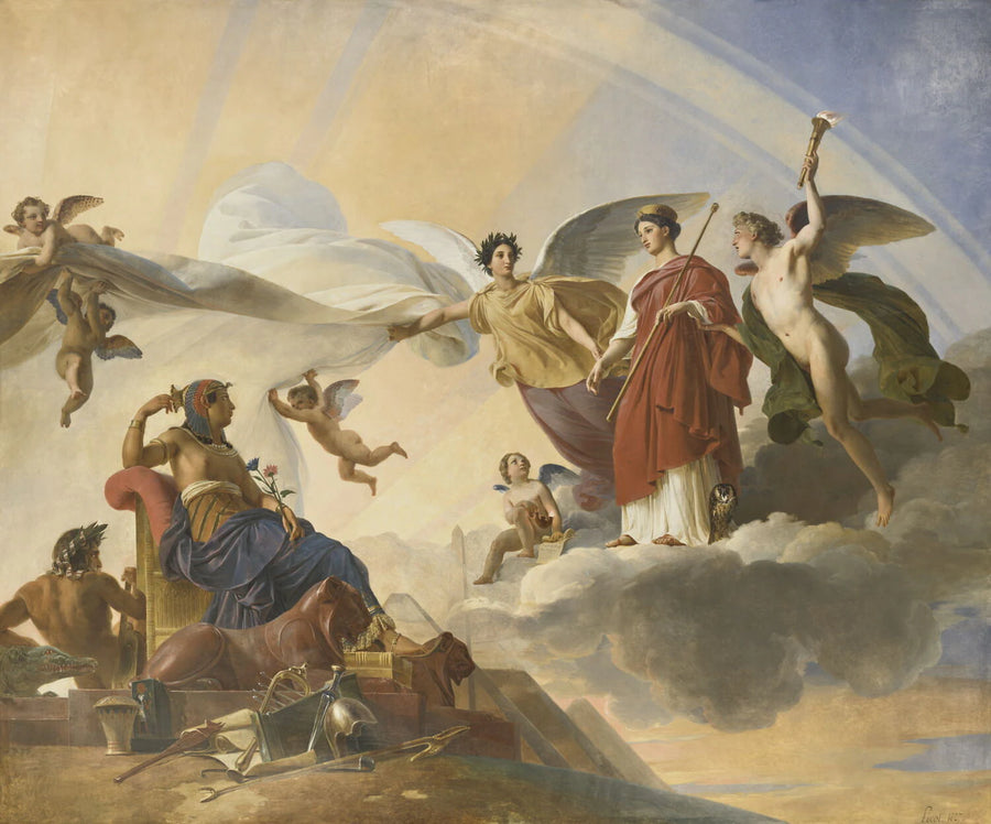 L'Étude et le Génie dévoilent l'antique Égypte à la Grèce - François Édouard Picot