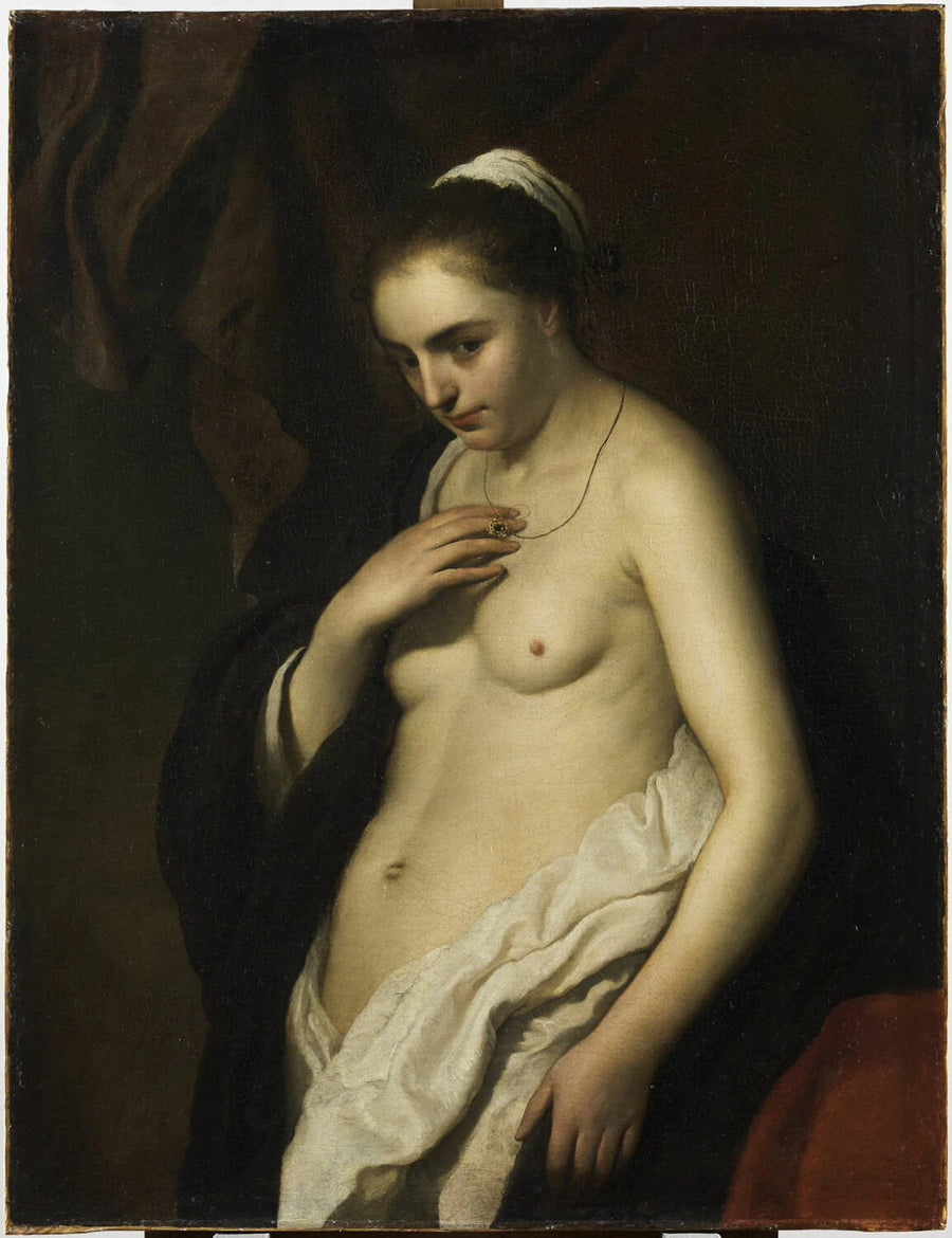 Étude de femme à demi dévêtue - Jacob Van Loo