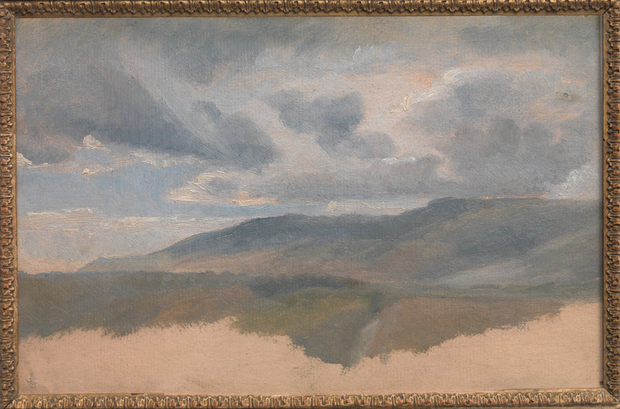 Étude de paysage avec des nuages - Emile Loubon