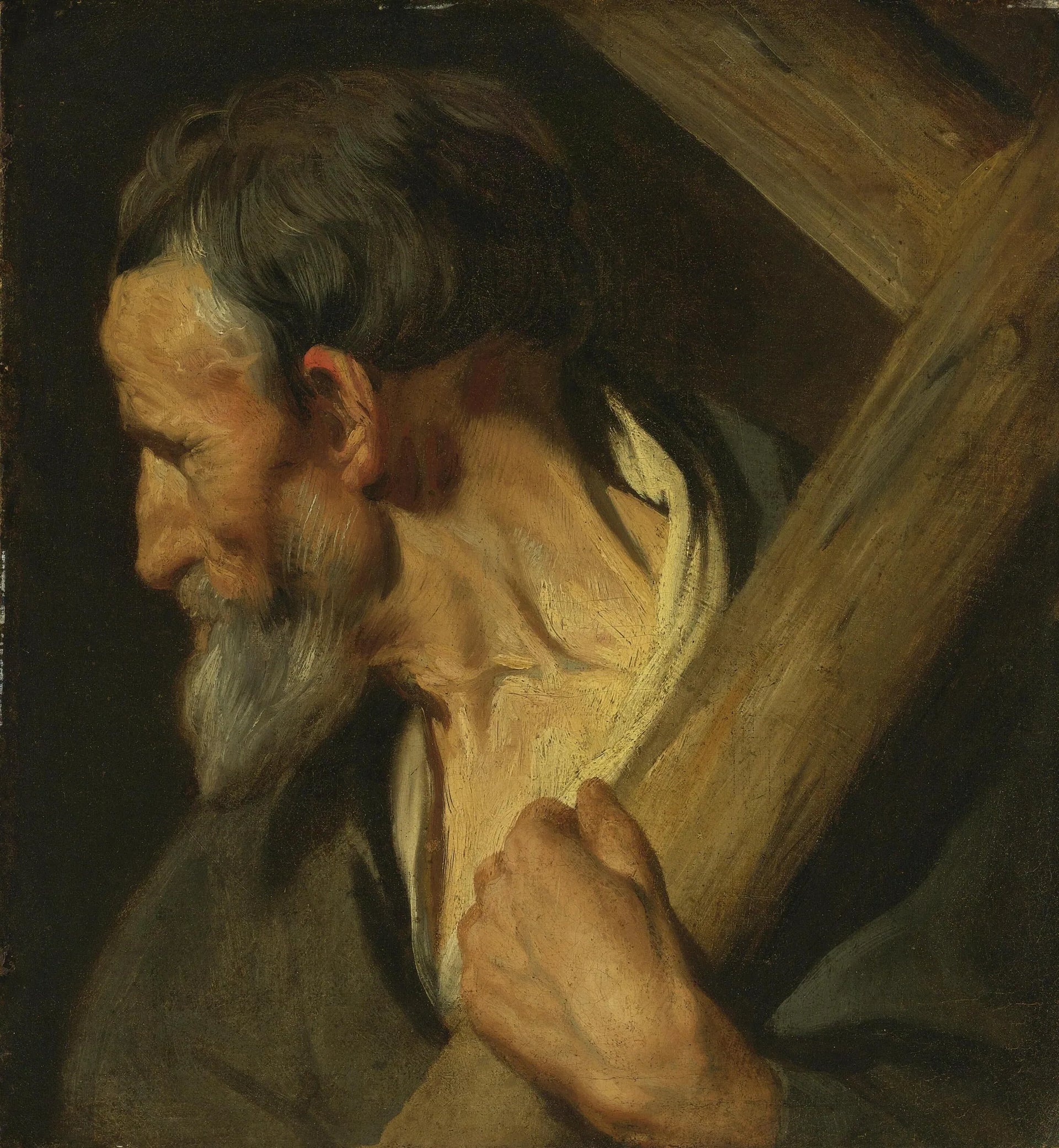 Étude pour l'apôtre saint André - Jacob Jordaens image 1 copie de tableau peinte à la main