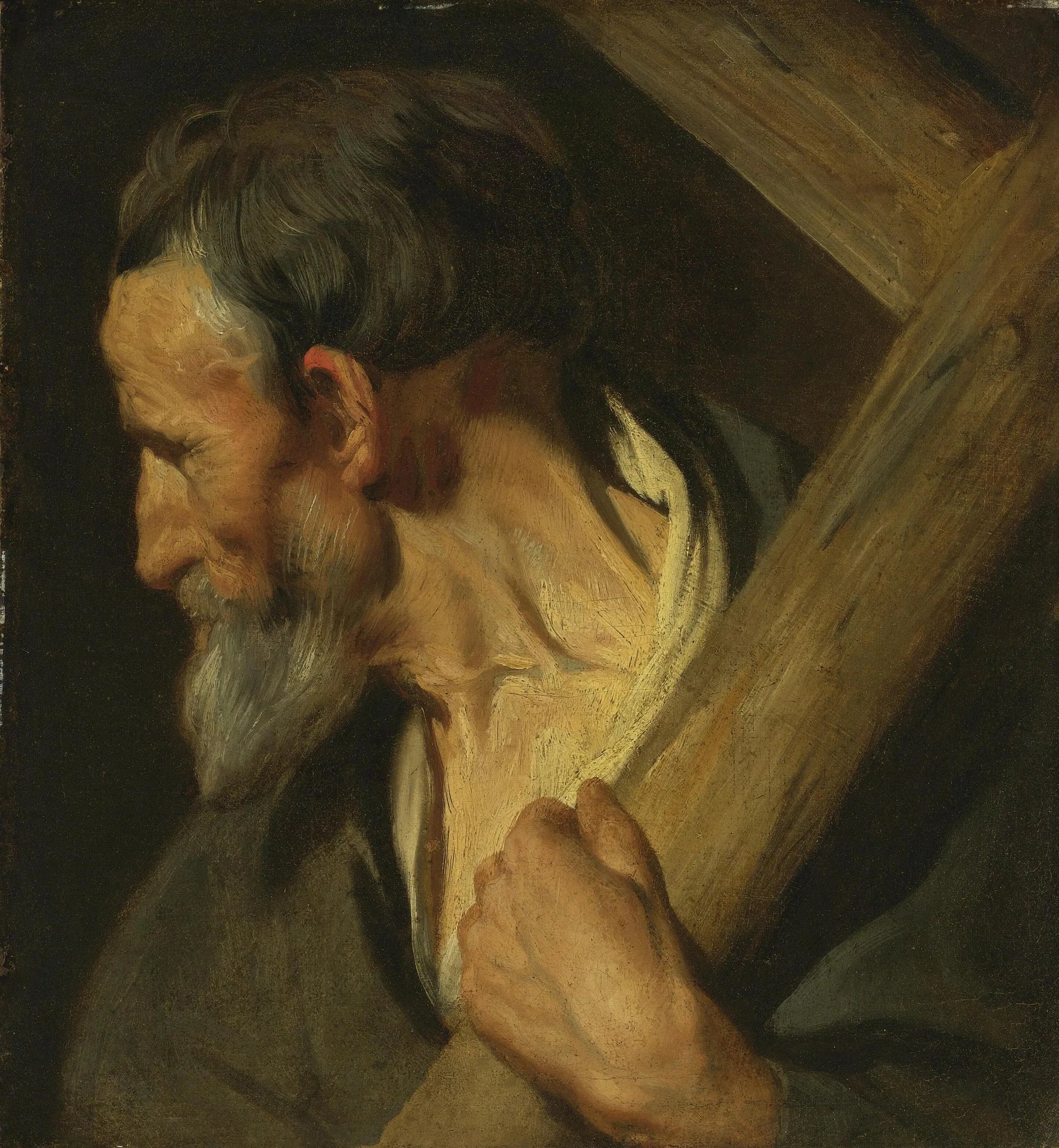 Étude pour l'apôtre saint André - Jacob Jordaens image 1 copie de tableau peinte à la main