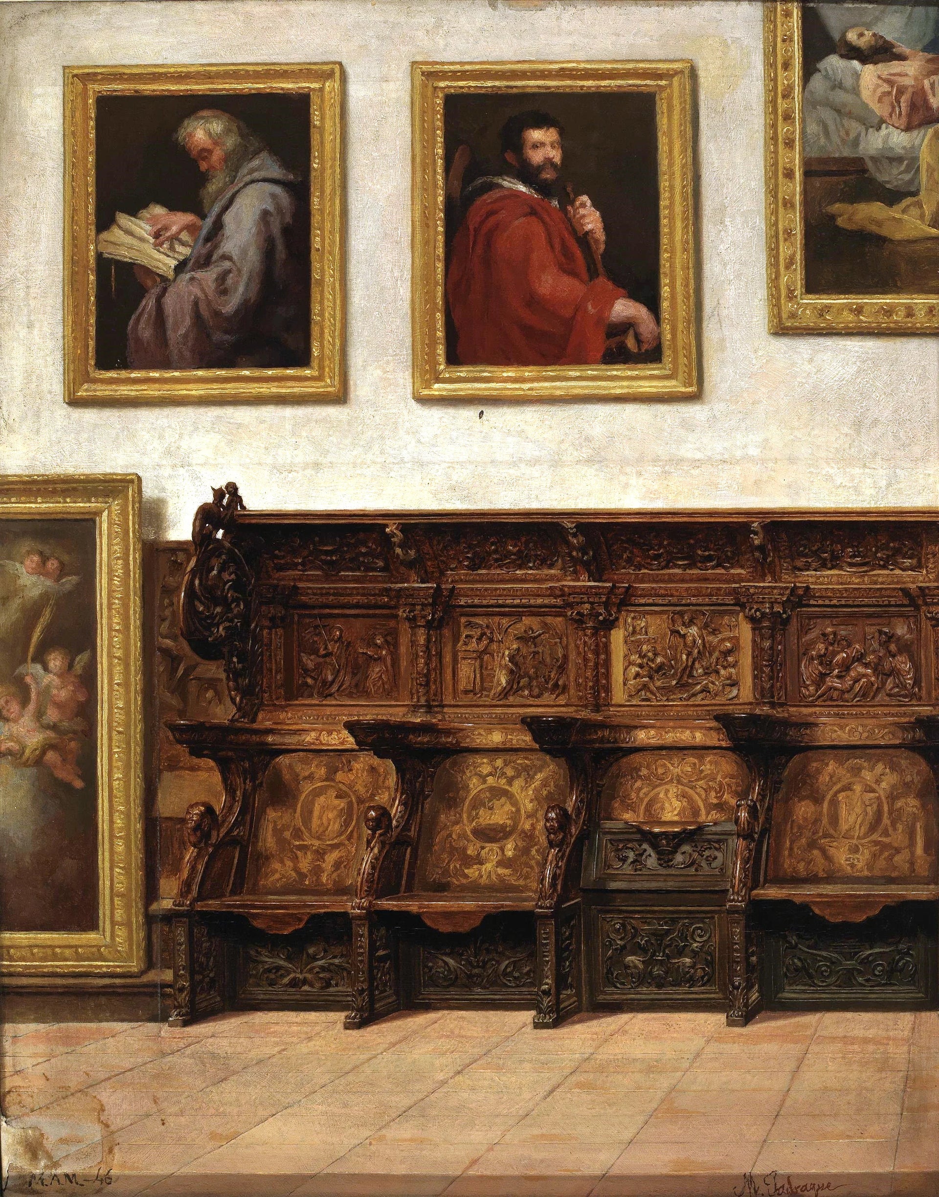 Étude des stalles du chœur d'Andrés de Nájera (Musée de Valladolid) - Miguel Jadraque y Sánchez
