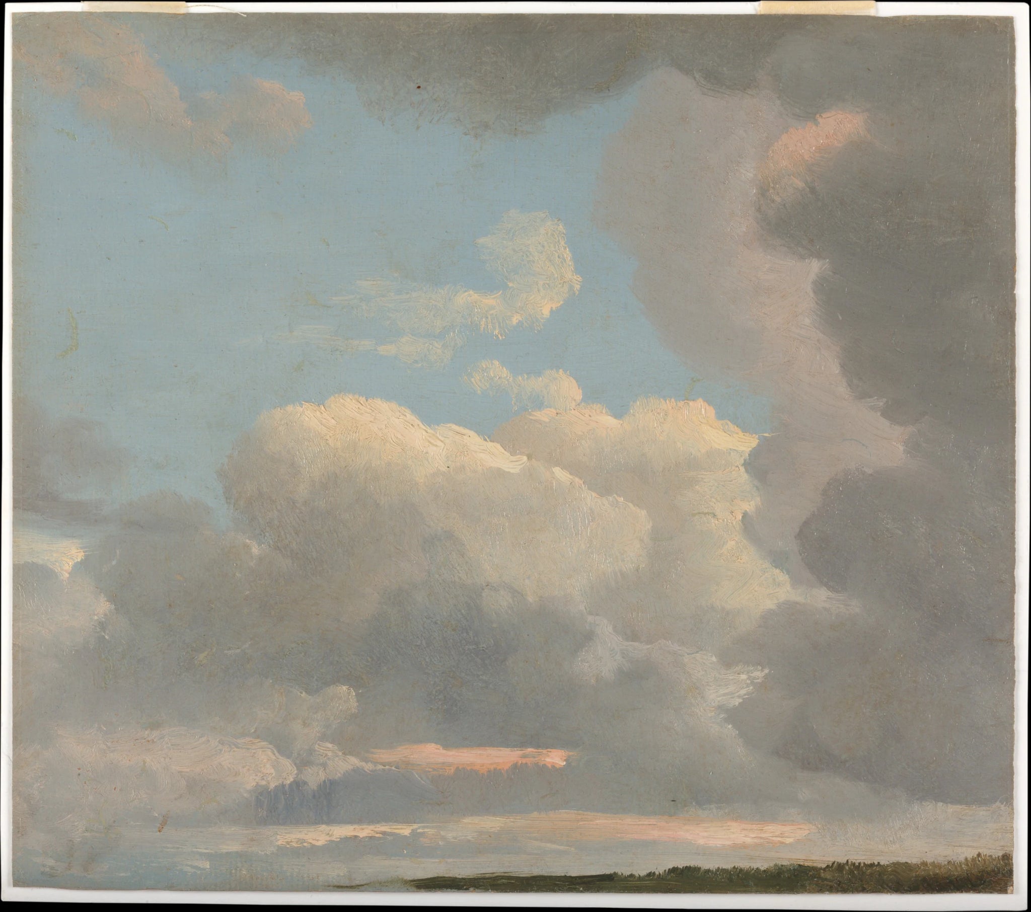 Étude sur les nuages ​​(en début de soirée) - Simon Denis