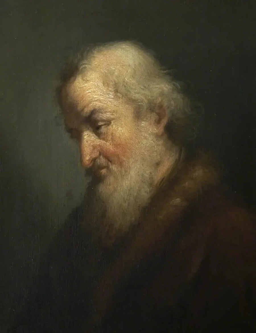 Étude d’un vieil homme de profil – Rembrandt
